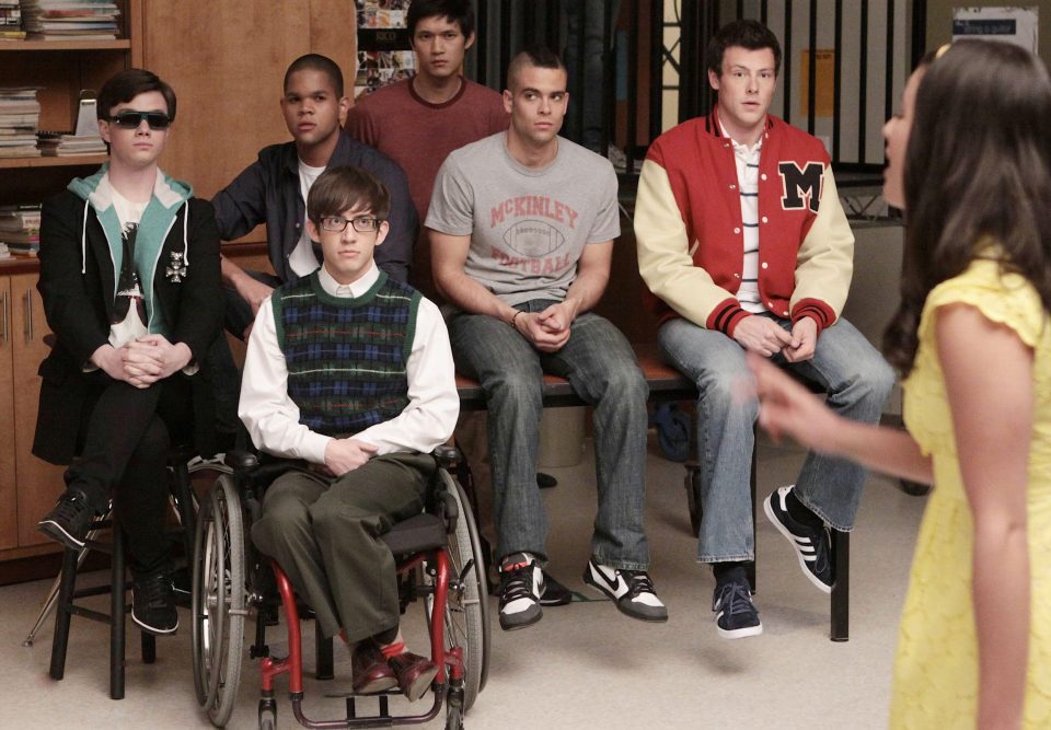  Kevin is best known for playing Artie on the teen show Glee (seen here in the wheelchair)