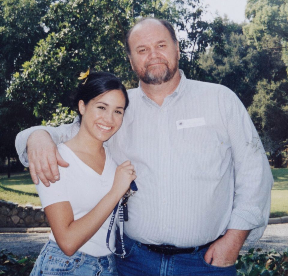 Meghan Markle, pictured with her father, said she can't ever imagine hurting Archie like the way he betrayed her