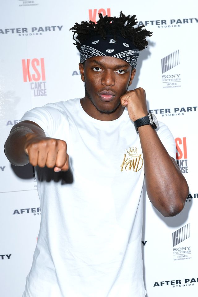  KSI at the world premiere of his documentary KSI:Can't Lose at the Picturehouse in central London