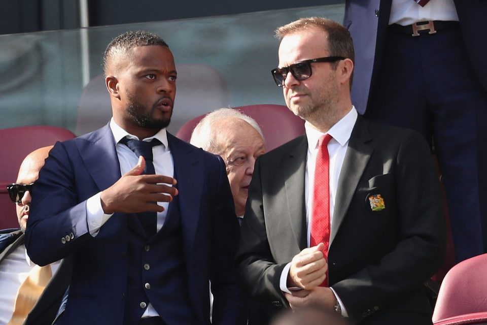  Patrice Evra pictured with Ed Woodward