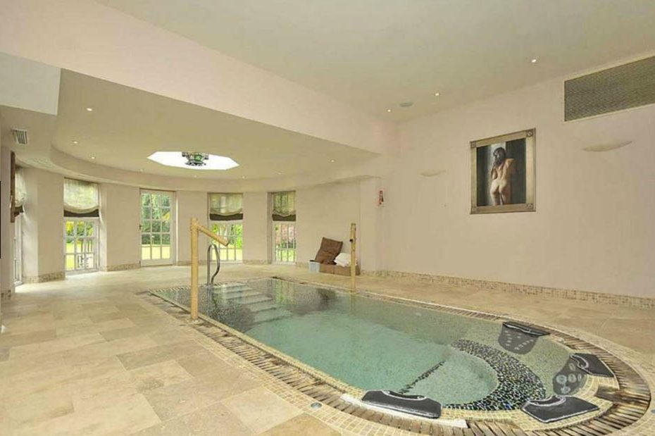  The indoor swimming pool at the Alderley Edge mansion