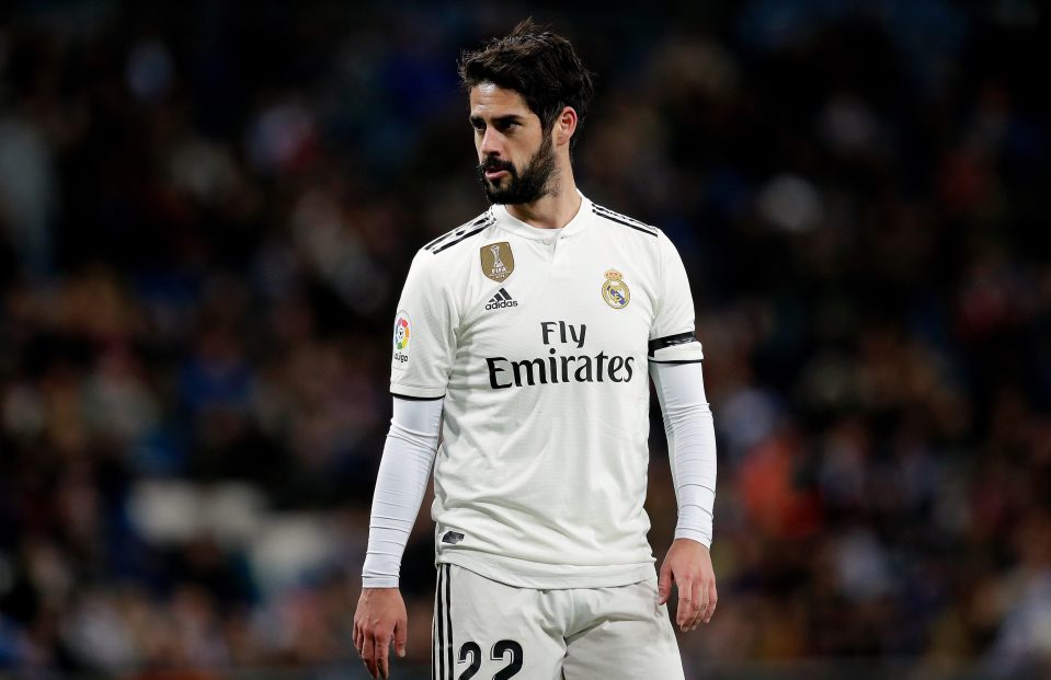  Real Madrid would let Isco go if they got a £72m offer