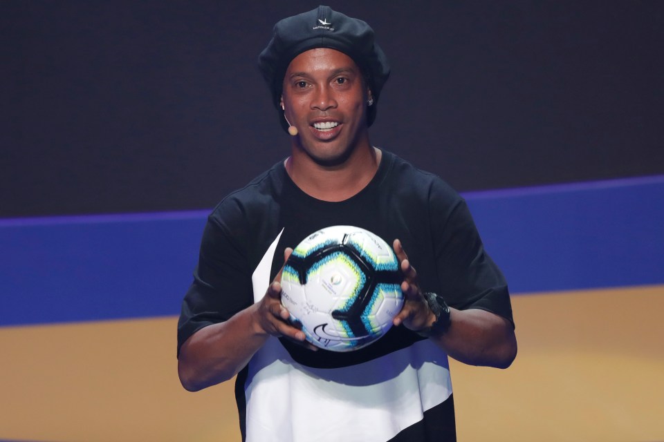 Ronaldinho will be hoping to have his passport back by then after having it seized