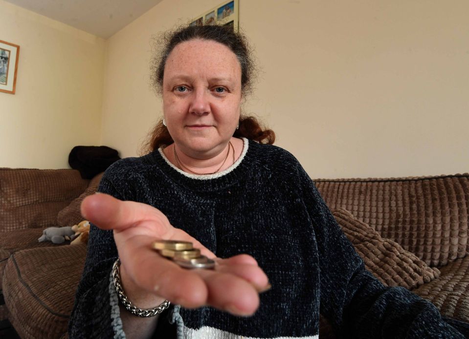  Lynne Williams, 49, went to a food bank after she couldn't even afford to put petrol in the car