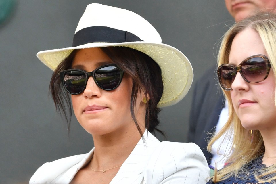  Meghan enjoyed watching games at Wimbledon this year