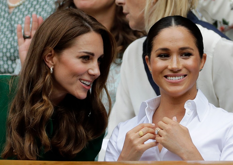 Kate and Meghan put on a united front at Wimbledon this summer