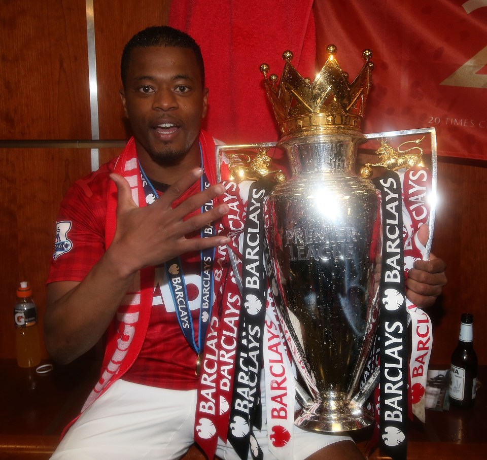  Patrice Evra played for Man Utd between 2006-14