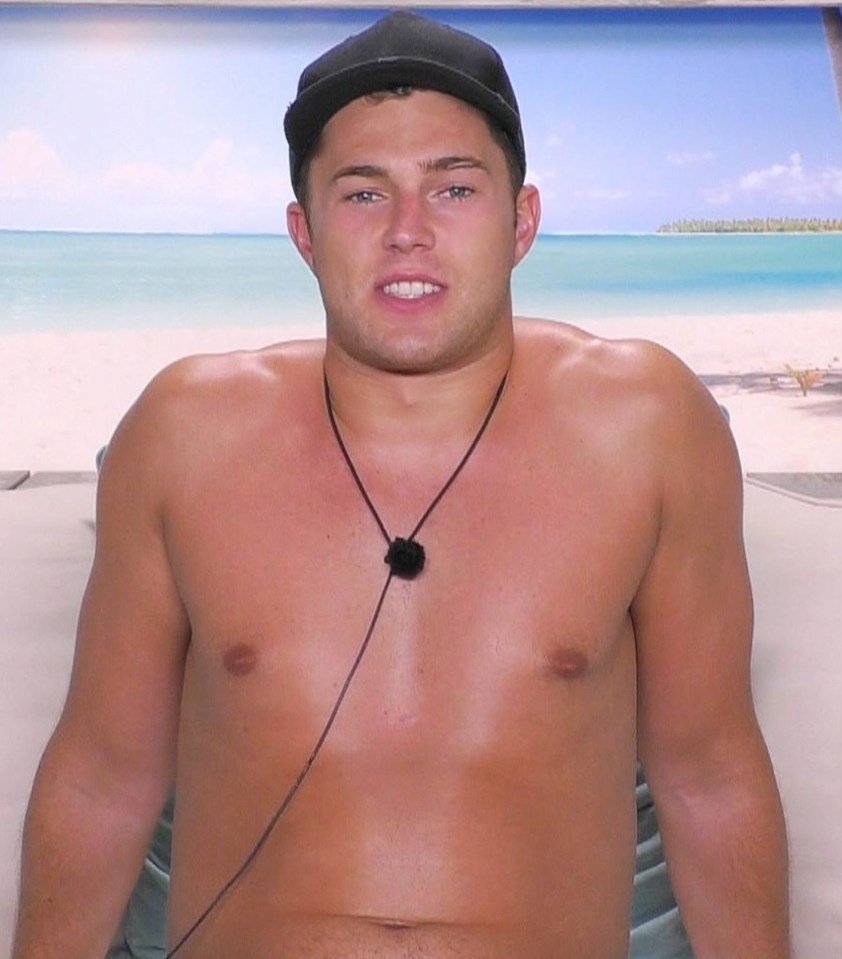 Curtis said he put on two stone while on Love Island