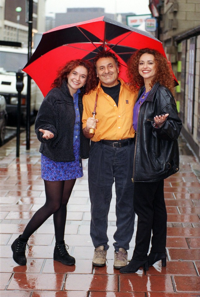  Julia and Nadia with their father Nadim in 1997