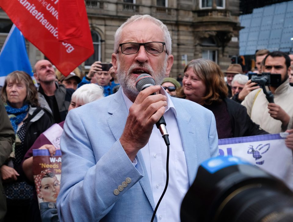  Jeremy Corbyn has joined demonstrators protesting over Boris Johnson proroguing Parliament