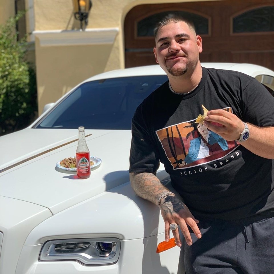  Ruiz has spent time eating tacos off a Rolls-Royce, flying in a private jet and showing off his huge new villa since becoming champ