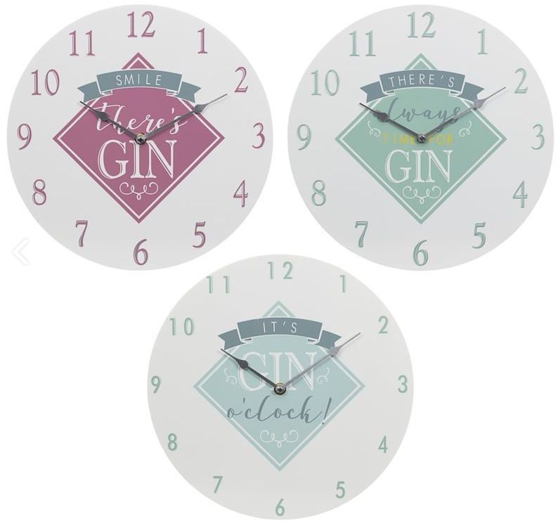  There's always time for gin with these clocks