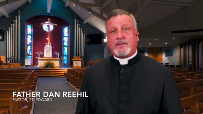  Reverend Dan Reehill, pastor of St Edward Catholic School in Nashville, told parents he had consulted exorcists before taking the decision