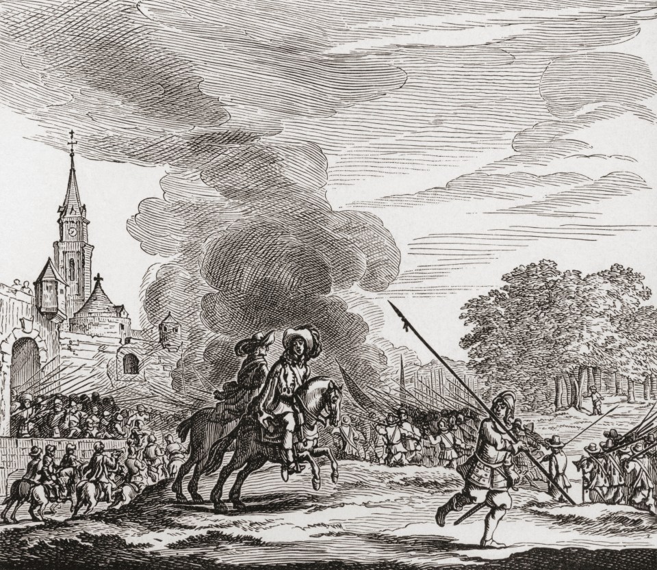  This illustration shows King Charles II escaping after the Battle of Worcester