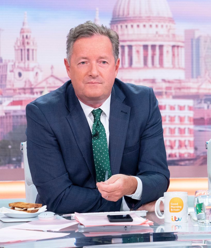 Piers Morgan tweeted that he was unimpressed with the royals stance