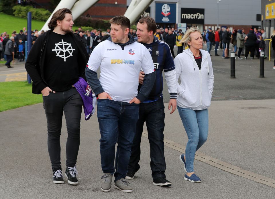  There were happy faces at the University of Bolton Stadium tonight as fans celebrated having a team to watch