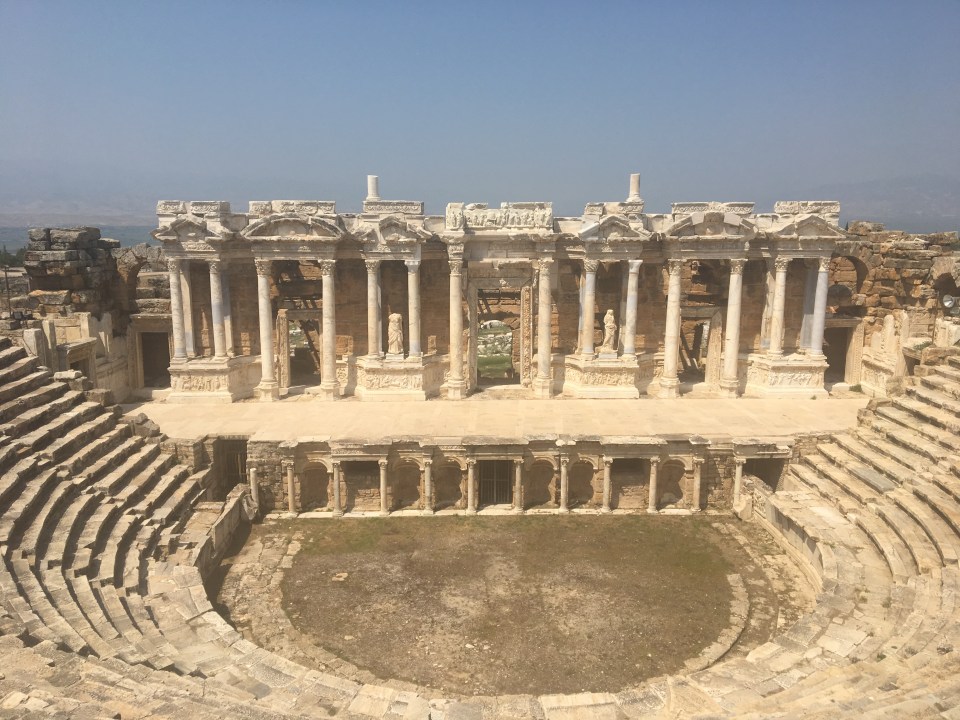  The amphitheatre at the ruins of Greco-Roman city Hierapolis near Pamukkale