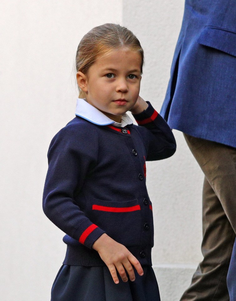 The four-year-old joined her big brother, Prince George