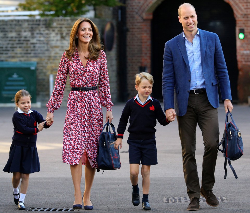 The Cambridge’s took their two eldest children to school