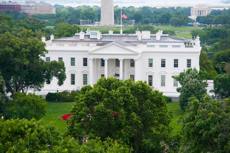  The First Family live in the Executive Residence, which also houses visitors and a huge dining room