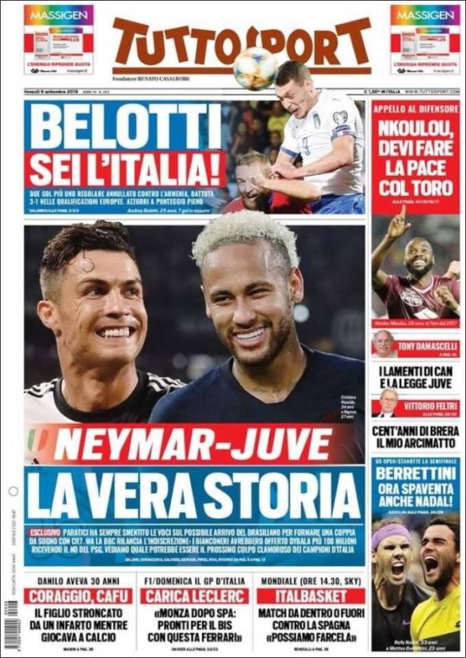  Tuttosport claim Juve tried to use Dybala as leverage to land Neymar