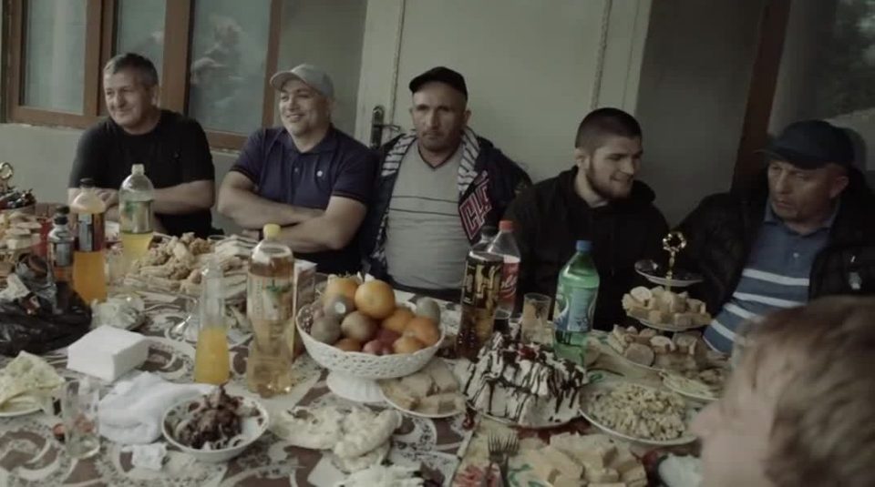 Despite mixing with friends in high places, Khabib would rather hang with his family