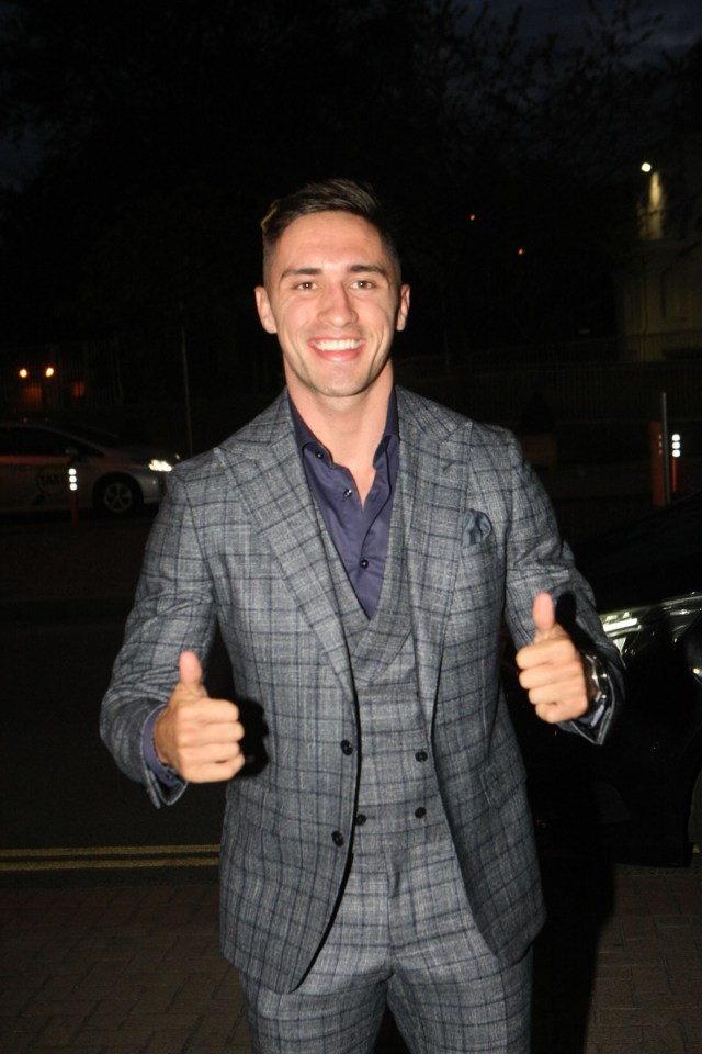  Greg gave a thumbs up as he made his way home from the night club