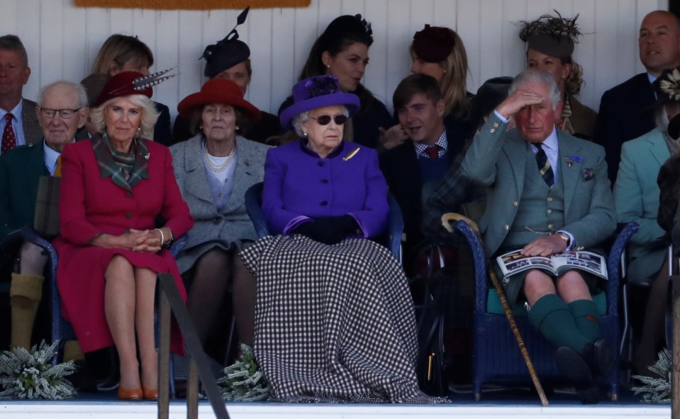  The Queen was joined by Prince Charles and Camilla at the games on Saturday