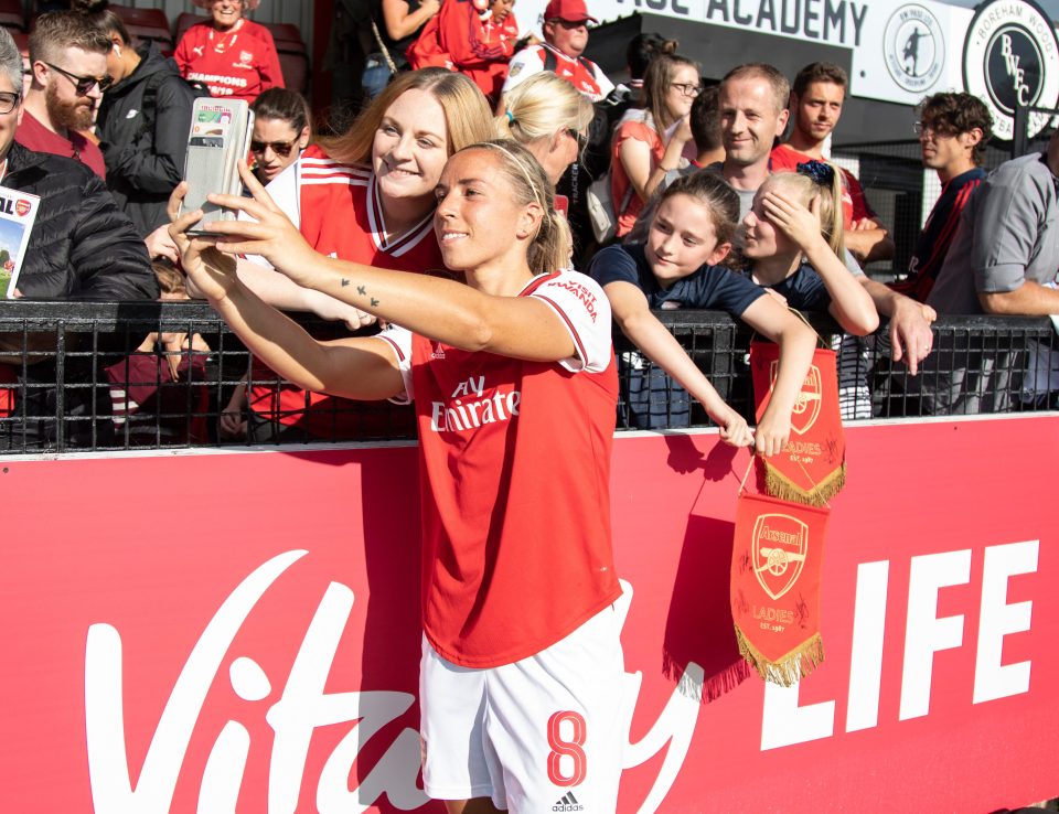  Jordan Nobbs has recently returned for Arsenal after a year out with a knee injury