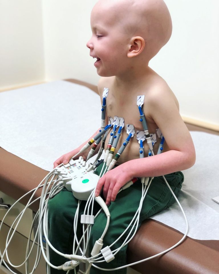  Beckett Burge was diagnosed with acute lymphoblastic leukaemia at the age of two in April 2018