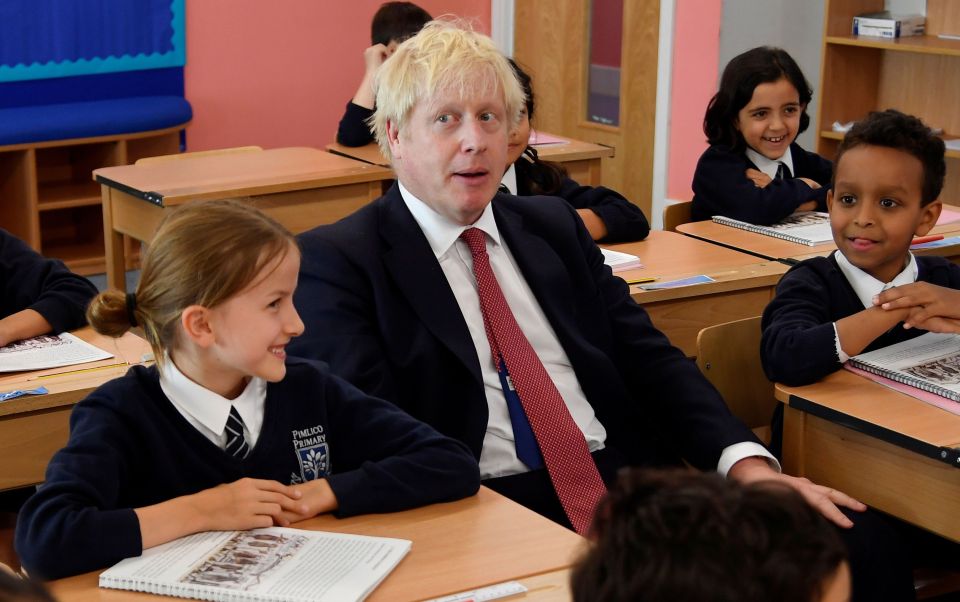  Boris visited Pimlico Primary school in London this afternoon