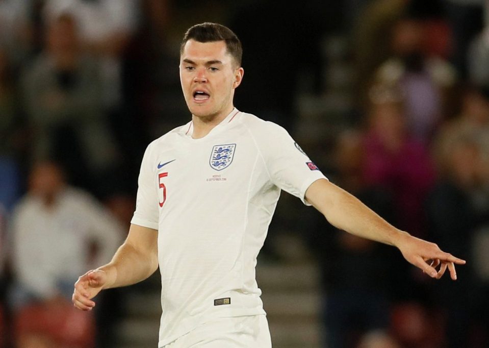  Michael Keane was slated by fans on Twitter after just one minute of the match