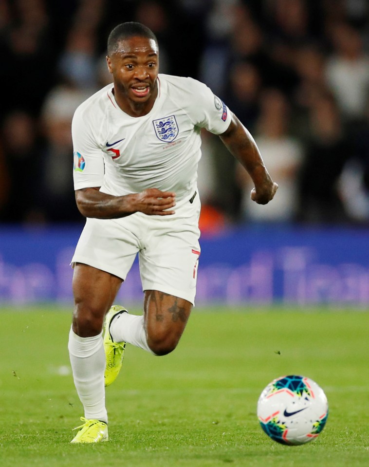  Raheem Sterling was the star of the show for England in the first half