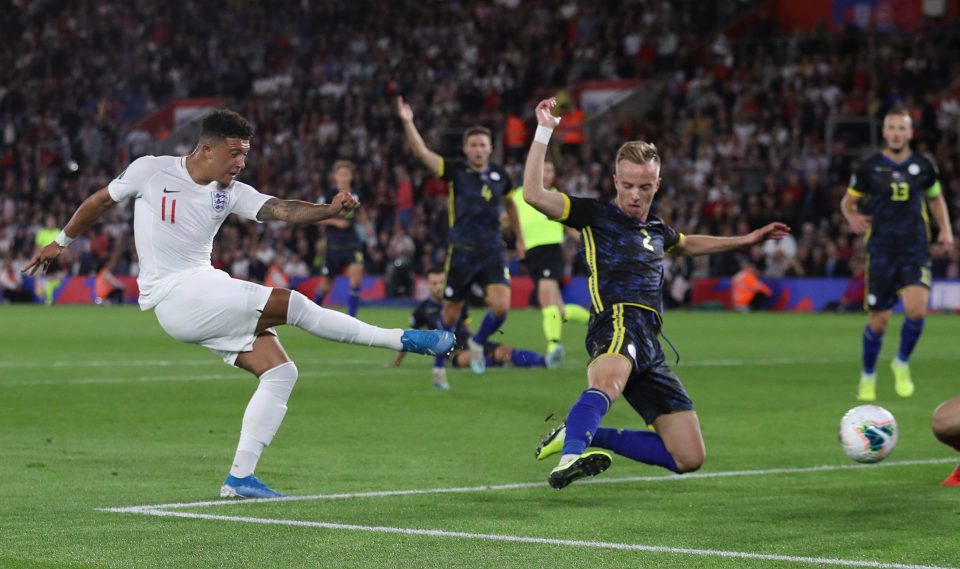  Jadon Sancho showed his credentials as England beat Kosovo last month