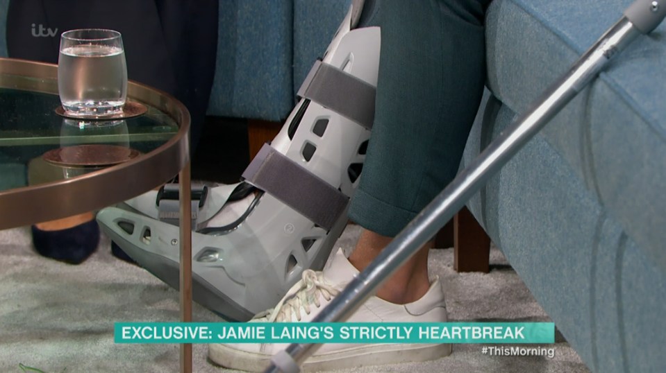  Jamie damaged a muscle in his foot