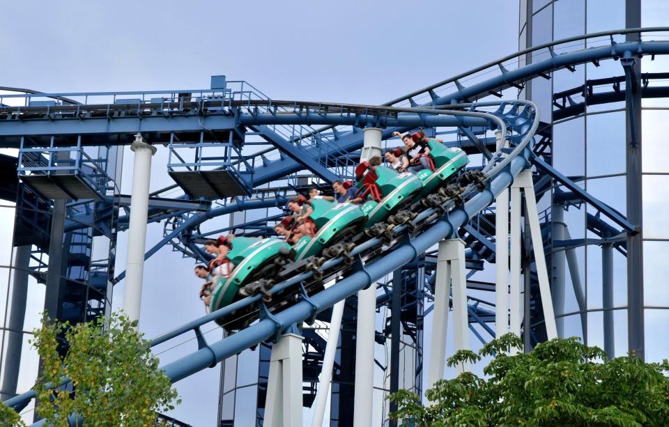  There are 13 rollercoasters throughout the park