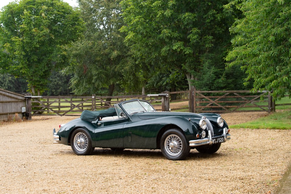  A Jaguar XK140 is valued at £130,000