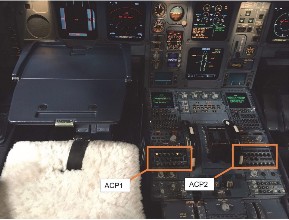  The cockpit panel was damaged by the hot drink as shown in a photograph in the report