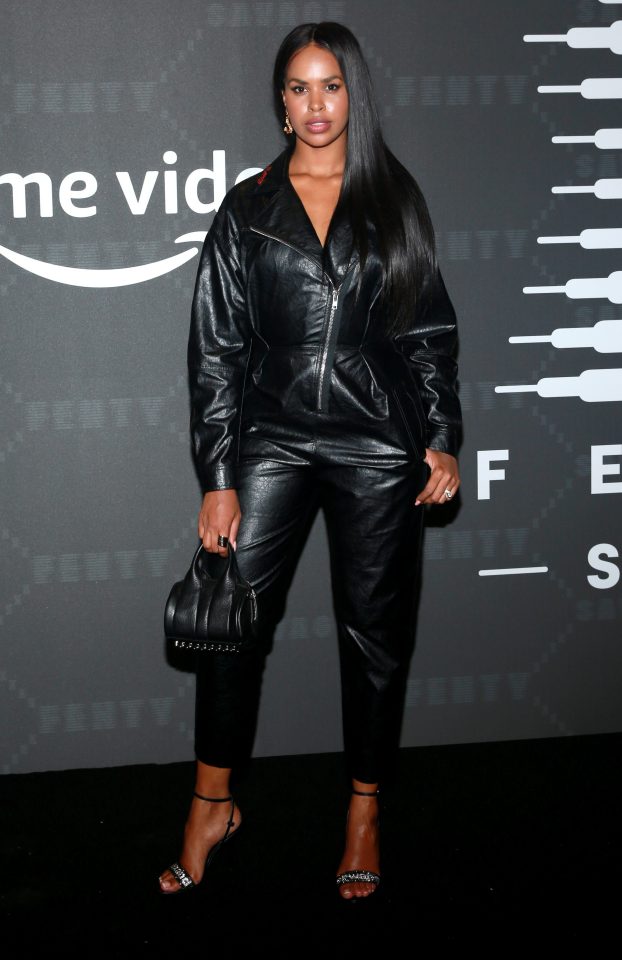  Idris Elba's wife Sabrina Dhowre also leathered up recently