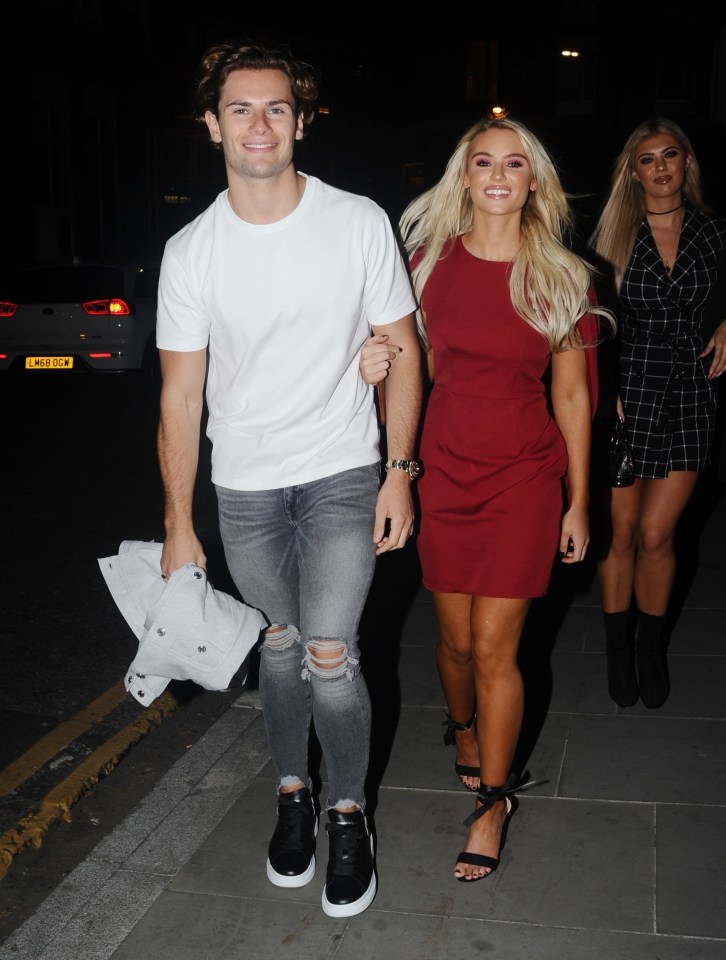  Lucie Donlan and Joe Garratt arrived arm in arm