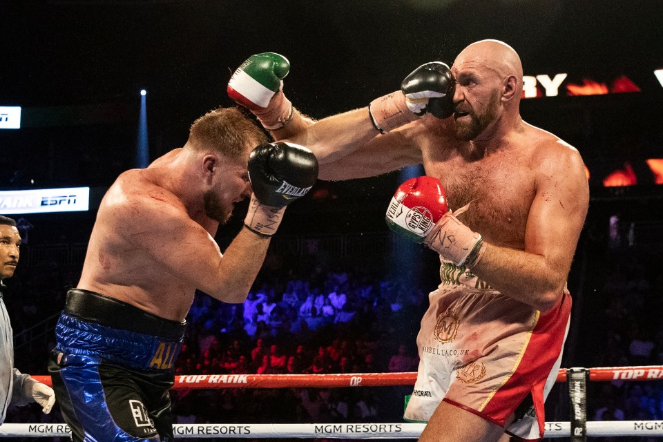 Otto Wallin landed the most shots on Tyson Fury in a 12-round fight