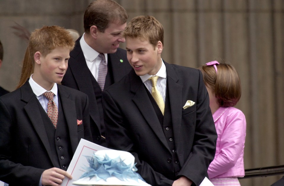 The post also featured a snap of Harry and William at a Thanksgiving service at St. Paul’s Cathedral for the 100th birthday of the Queen Mother