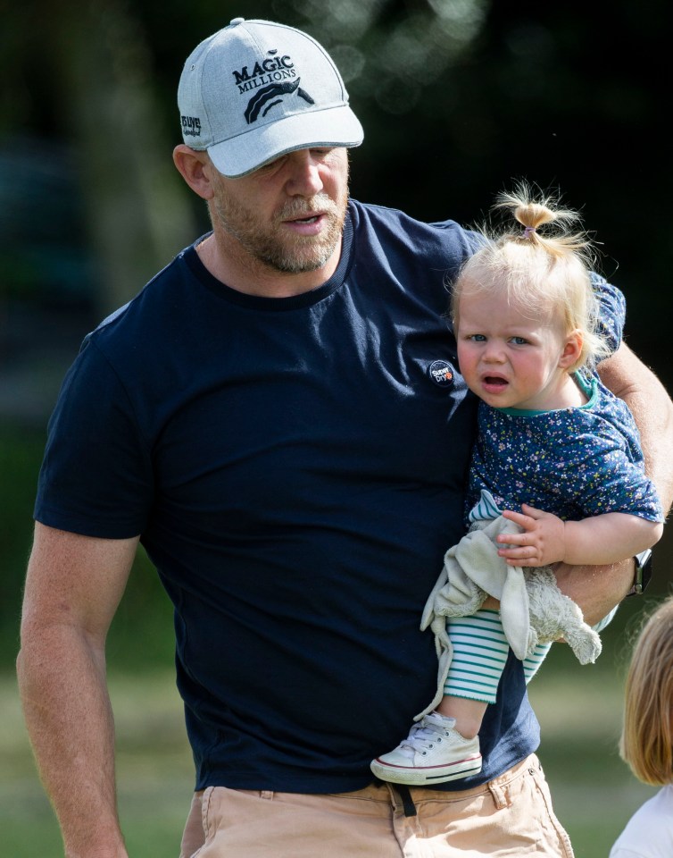  Meanwhile Mike could be seen carrying one-year-old Lena