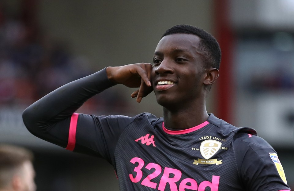  Arsenal loanee Eddie Nketiah has been on target for Leeds four times so far this season