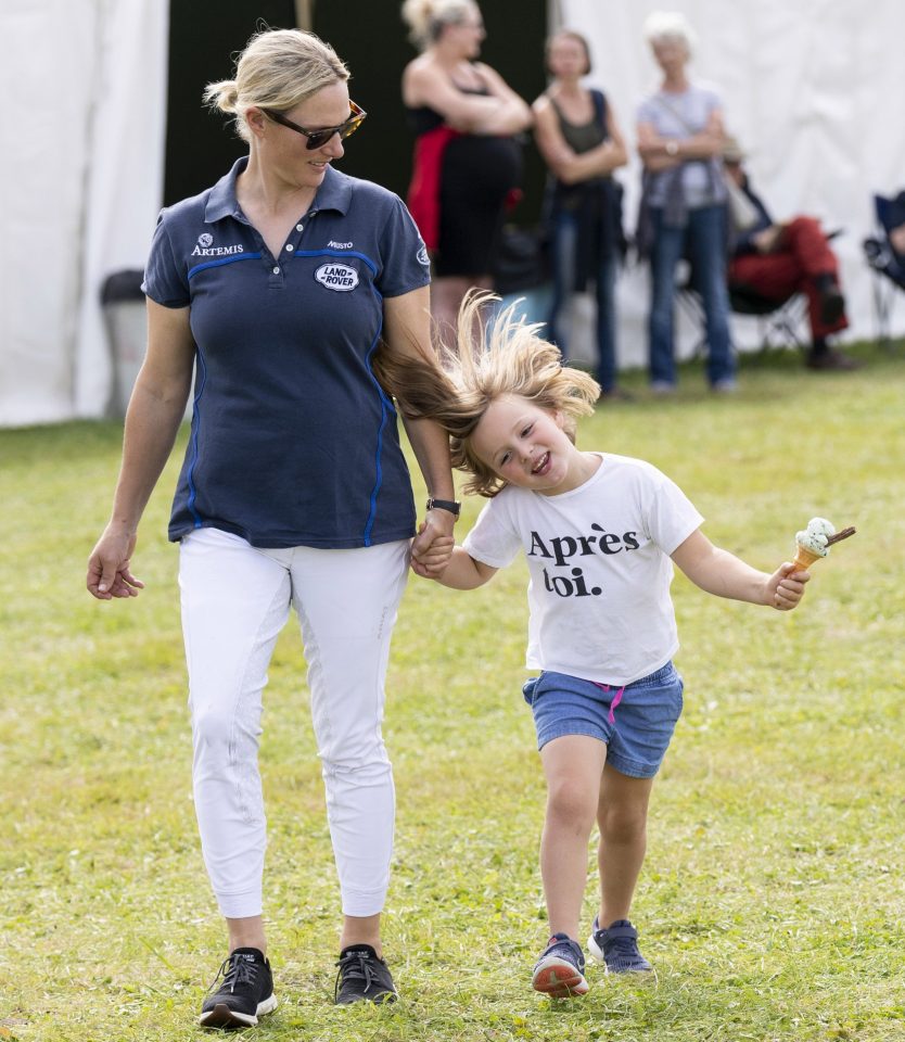  Zara treated little Mia to an ice cream after competing today