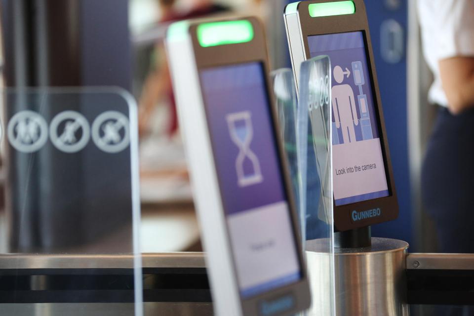 The facial recognition software removes the need for passport and boarding pass checks