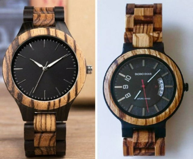 They look like two completely different watches