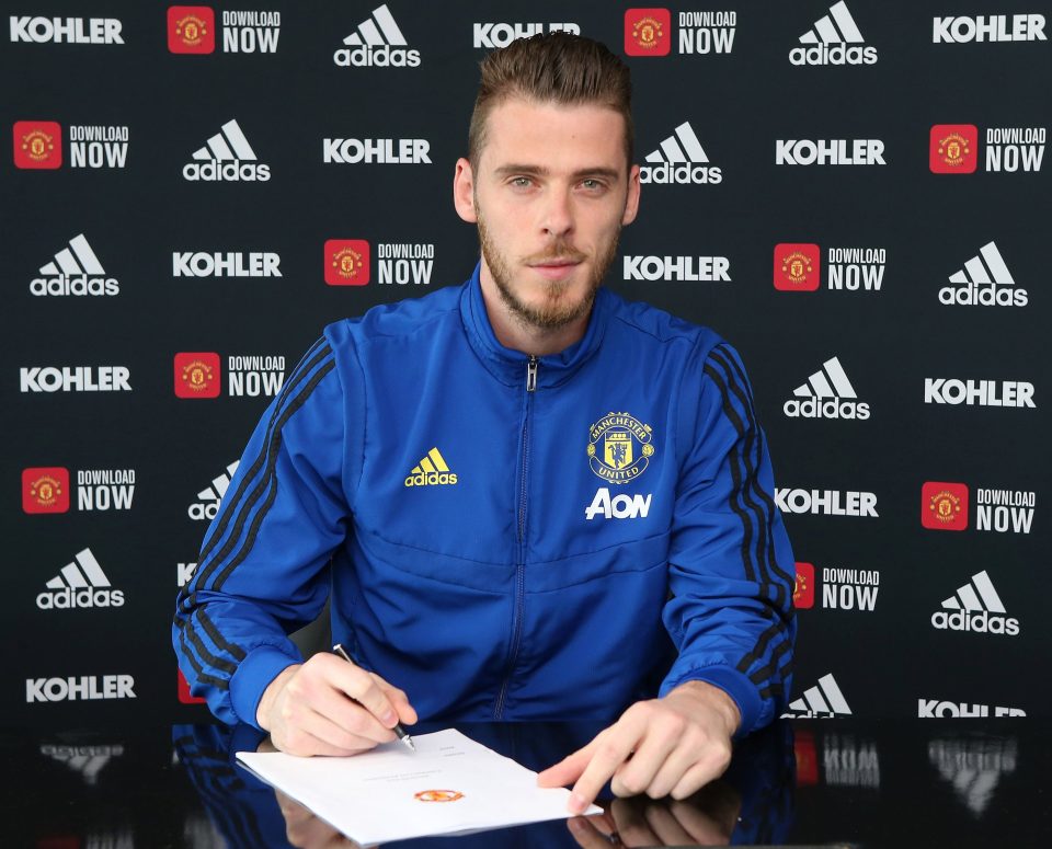  David De Gea has signed a new Man Utd contract until 2023