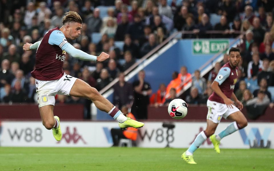  Jack Grealish was at the heart of most of Aston Villa's pressing