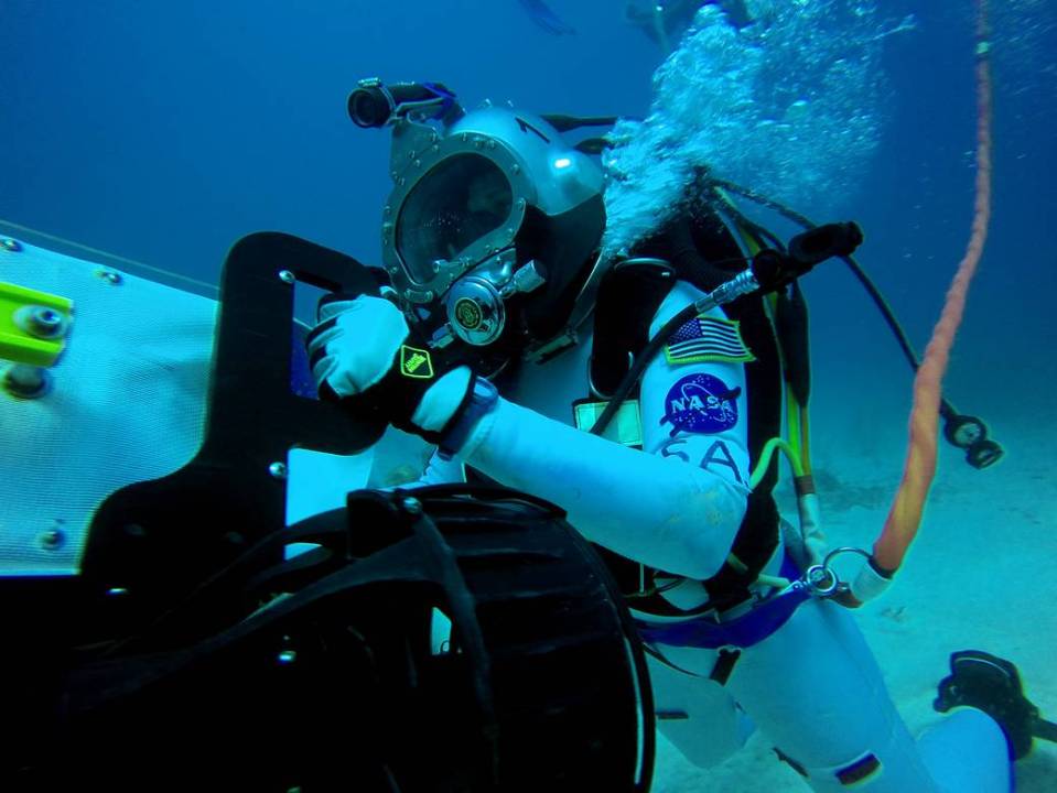  Astronauts practice underwater because it can help to recreate low gravity situations